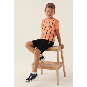 U.S. Polo Assn. Erkek Çocuk Turuncu Pijama Takım 50291607-VR051