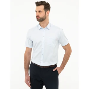 Pierre Cardin Erkek Açık Mavi Regular Fit Kısa Kollu Gömlek 50223101-VR003