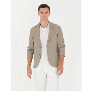 Pierre Cardin Erkek Vizon Ekstra Slim Fit Spor Ceket 50269735-VR052