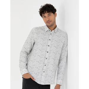 Pierre Cardin Erkek Gri Slim Fit Uzun Kollu Gömlek 50276009-VR024