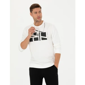 Pierre Cardin Erkek Ekru Regular Fit Sweatshirt 50273399-VR019