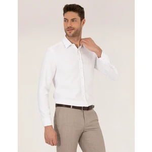 Pierre Cardin Erkek Beyaz Slim Fit Oxford Gömlek 50268227-VR013