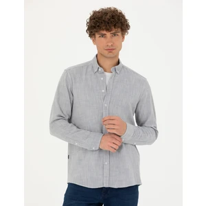 Pierre Cardin Erkek Mavi Regular Fit Uzun Kollu Gömlek 50278180-VR036