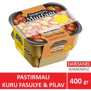 Annemin Mutfağı Hazır Yemek Pastırmalı Kuru Fasulye 200 gr & Pilav 200 gr