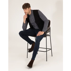 Pierre Cardin Erkek Siyah Triko Yelek 50263175-VR046