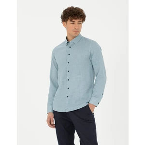 Pierre Cardin Erkek Mint Slim Fit Uzun Kollu Gömlek 50278869-VR152