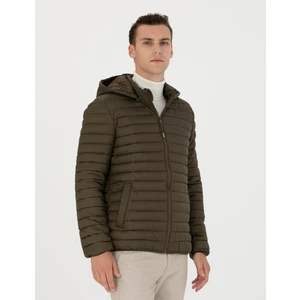 Pierre Cardin Erkek Haki Kapişonlu Baharlık Mevsimlik Mont 50270904-VR027