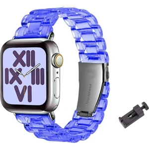 Psgtapple Watch Seri 8/7/6/se/4/3/2 Uyumlu (42 44 45 49 Mm) Paslanmaz Çelik Reçine Kordon