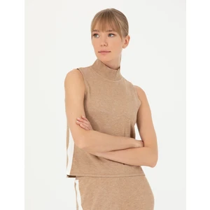 Pierre Cardin Kadın Bej Slim Fit Balıkçı Yaka Kazak 50280075-VR011