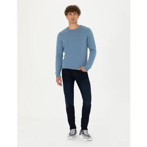 Pierre Cardin Erkek Lacivert Slim Fit Jean Pantolon 50276526-VR033