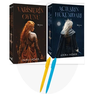 Varislerin Oyunu + Acıların Hükümdarı Ciltsiz / Adora Yağmur 2 Kitap Set + Alfa Kalem - Kitap