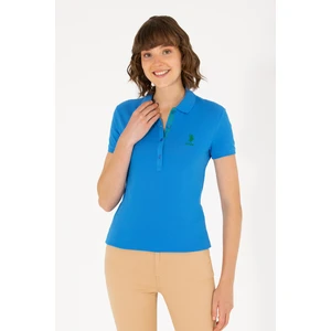 U.S. Polo Assn. Kadın Saks Tişört Basic 50262698-VR045