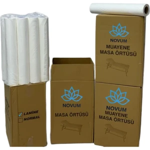 Medikal Lamineli Rulo Muayene Masa/sedye Örtüsü 50X50CM  Perforeli Beyaz 12 adet Rulo