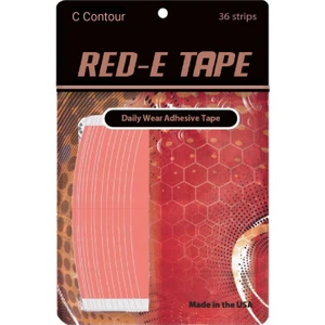 True Tape Red-E Tape Protez Saç Bandı Oval " C Contour" (1,90 cm x 7,5 cm) 36 Adet
