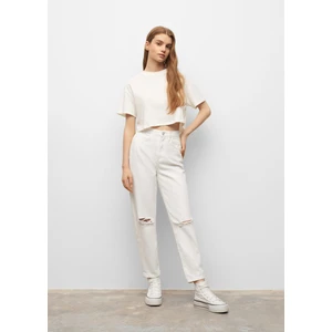 Yırtık Düz Kesim Jean