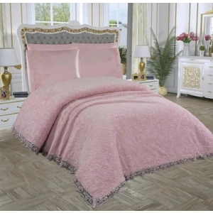 Zesa Home Fransız Dantelli 6 Parça Battaniye Yatak Örtüsü Seti