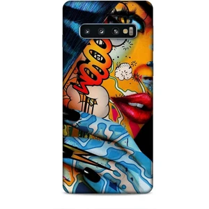 Samsung Galaxy S10 Kılıf Caliburn 17 Dövme Yumuşak Kılıf