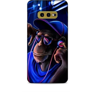 Samsung Galaxy S10E Kılıf Caliburn 20 Maymun Mavi Renkli Kılıf
