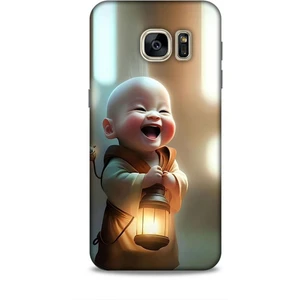 Samsung Galaxy S7 Kılıf Caliburn 27 Asya Bebek Lazer Kesim Silikon