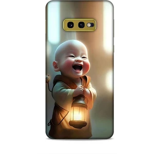 Samsung Galaxy S10E Kılıf Caliburn 27 Asya Bebek Lazer Kesim Silikon