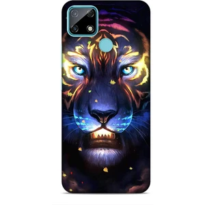 Realme C25 Kılıf Caliburn 12 Aslan Colorful Tasarım Kılıf
