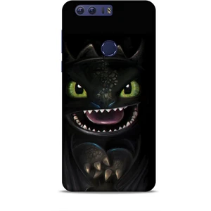 Honor 8A Kılıf Caliburn 30 Kara Ejderha Kenarları Şeffaf Kapak