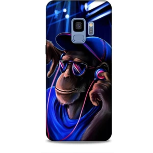 Samsung Galaxy S9 Kılıf Caliburn 20 Maymun Mavi Renkli Kılıf
