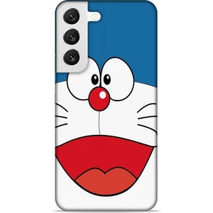 Samsung Galaxy S22 Kılıf Caliburn 22 Mavi Beyaz Kap