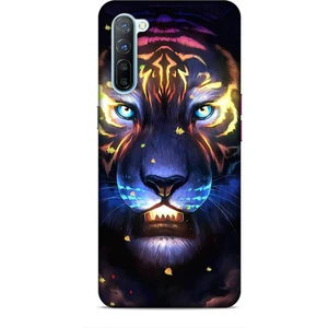 Oppo Reno 3 Kılıf Caliburn 12 Aslan Colorful Tasarım Kılıf