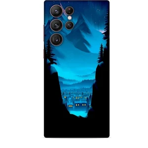 Samsung Galaxy S22 Ultra Kılıf Caliburn 14 Norveç Manzara Cover Kılıf