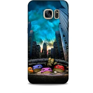 Samsung Galaxy S7 Kılıf Caliburn 11 Ninja Kablumbağalar 4K Baskılı Kılıf