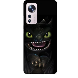 Xiaomi 13 Lite Kılıf Caliburn 30 Kara Ejderha Kenarları Şeffaf Kapak