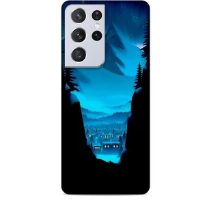 Samsung Galaxy S21 Ultra Kılıf Caliburn 14 Norveç Manzara Cover Kılıf