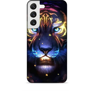 Samsung Galaxy S22 Kılıf Caliburn 12 Aslan Colorful Tasarım Kılıf