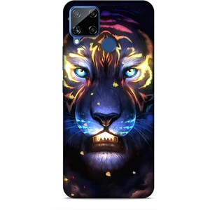 Realme C15 Kılıf Caliburn 12 Aslan Colorful Tasarım Kılıf