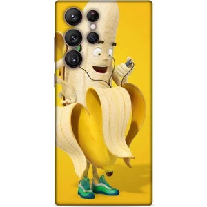 Samsung Galaxy S22 Ultra Kılıf Caliburn 21 Muz Sarı Darbe Önleyici Kapak