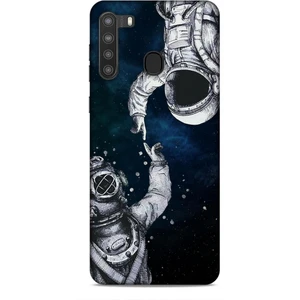 Samsung Galaxy A21 Kılıf Caliburn 5 Kozmonot Koruma Kılıfı