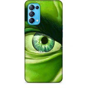 Oppo Reno 5 Kılıf Caliburn 29 Hulk Göz Makro Leke Tutmaz Kapak