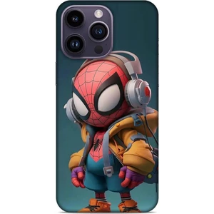 Apple iPhone 14 Pro Max Kılıf Caliburn 25 Spiderman Bebek Soyulmayan Kılıf