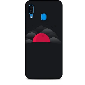 Samsung Galaxy A30 Kılıf Caliburn 13 Kızıl Ay Case Kapak