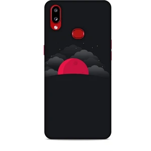 Samsung Galaxy A10S Kılıf Caliburn 13 Kızıl Ay Case Kapak