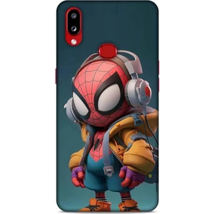 Samsung Galaxy A10S Kılıf Caliburn 25 Spiderman Bebek Soyulmayan Kılıf