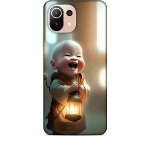 Xiaomi 11 Lite 5g Kılıf Caliburn 27 Asya Bebek Lazer Kesim Silikon