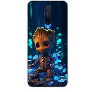 Xiaomi Poco X2 Kılıf Caliburn 26 Bebek Groot Soft Kapak