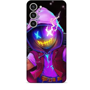 Samsung Galaxy S24 Plus Kılıf Caliburn 19 Maskeli Pembe Tam Koruma Kılıf