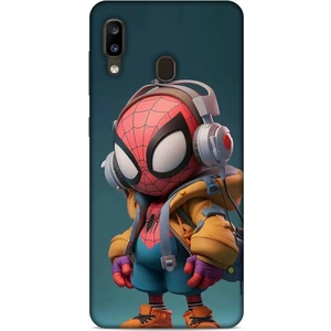 Samsung Galaxy A20 Kılıf Caliburn 25 Spiderman Bebek Soyulmayan Kılıf
