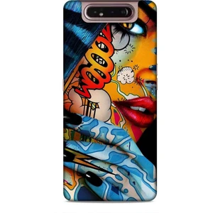 Samsung Galaxy A80 Kılıf Caliburn 17 Dövme Yumuşak Kılıf