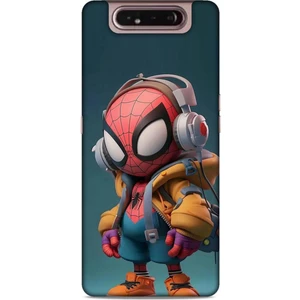 Samsung Galaxy A80 Kılıf Caliburn 25 Spiderman Bebek Soyulmayan Kılıf