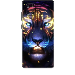 Samsung Galaxy A81 Kılıf Caliburn 12 Aslan Colorful Tasarım Kılıf
