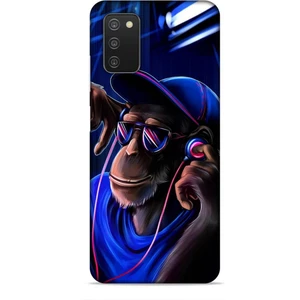 Samsung Galaxy A03S Kılıf Caliburn 20 Maymun Mavi Renkli Kılıf